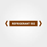 Custom Metal Sign,Refrigerant 502 Pipe Marker